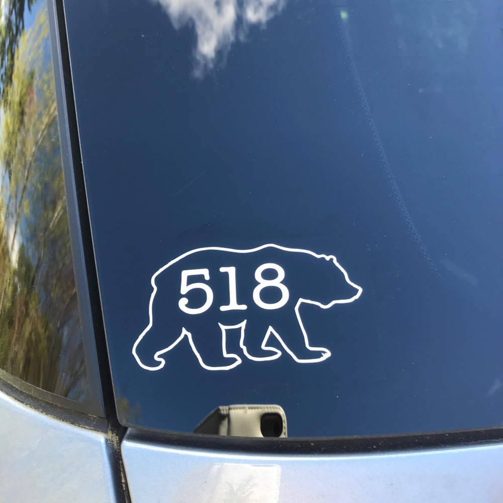 518 Bear Car or Laptop Sticker